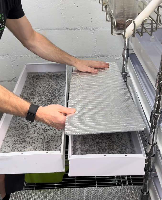 Covering channels with insulated covers