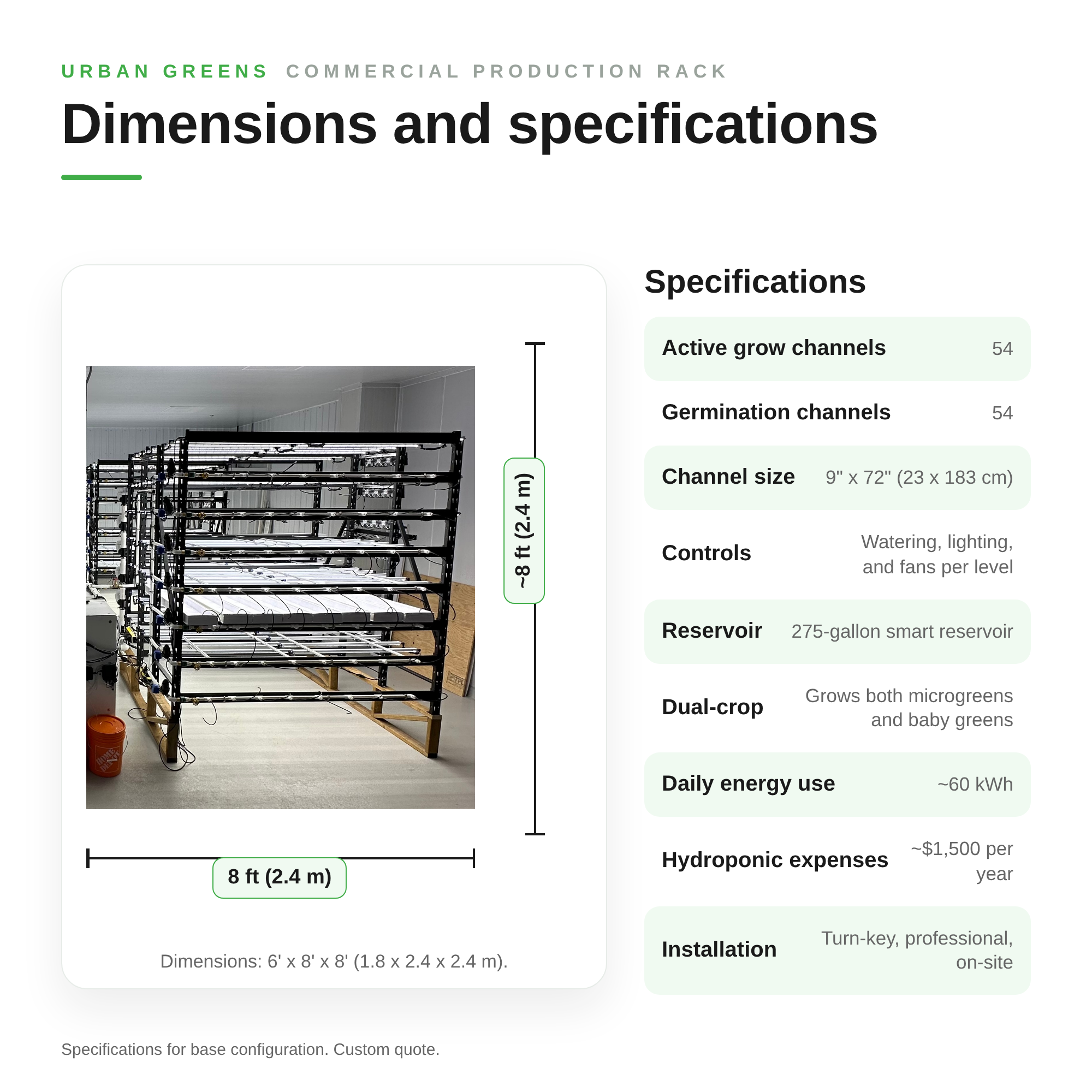 Image of Commercial Production Rack
